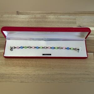 Vintage Cat’s Eye Glass Beaded Bracelet